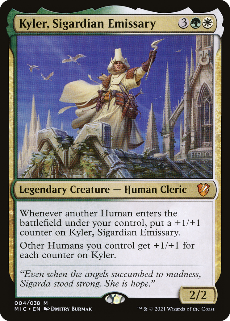 Kyler, Sigardian Emissary (MIC-004) [Midnight Hunt Commander] MTG Single Wizards of the Coast