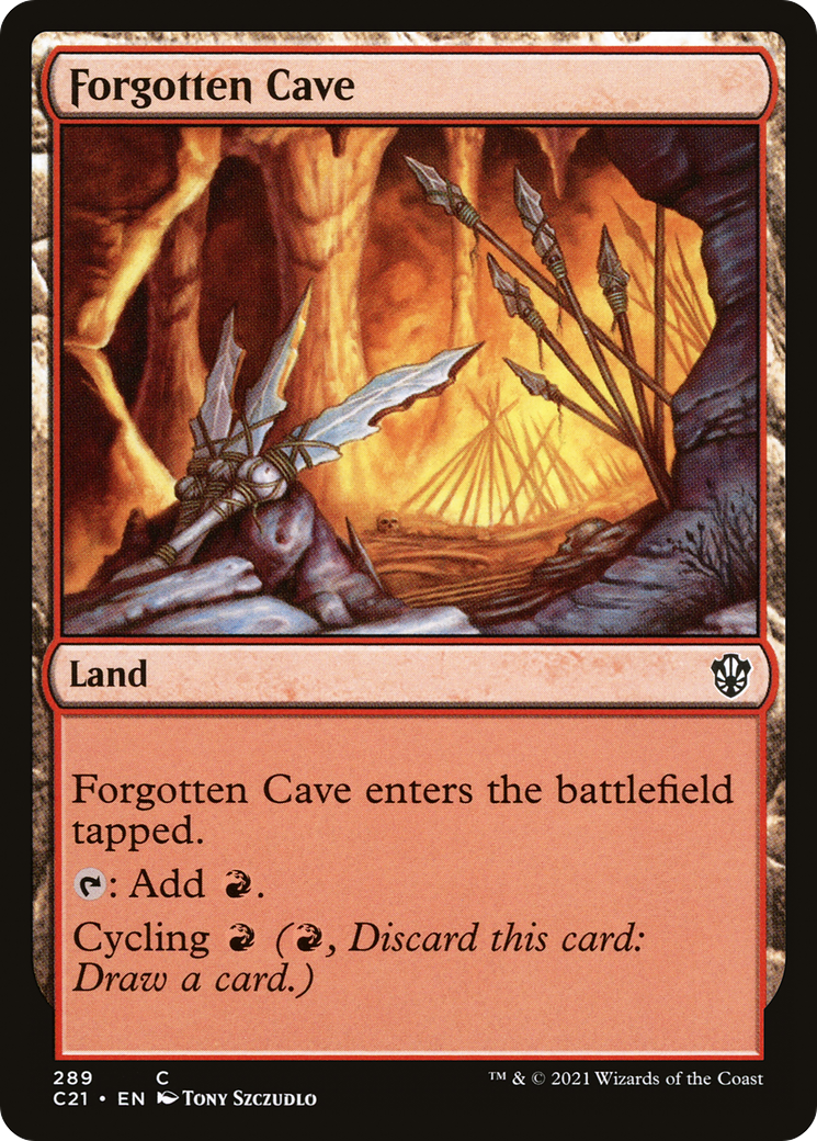 Forgotten Cave (C21-289) [Commander 2021] MTG Single Wizards of the Coast