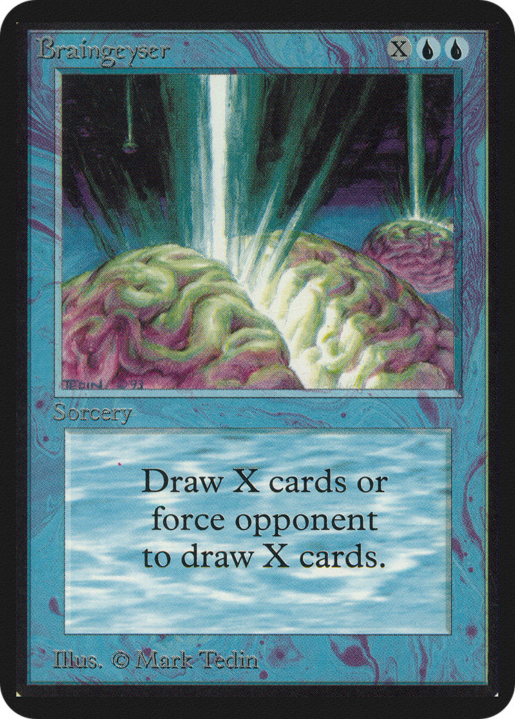 Braingeyser (LEA-050) [Oldschool] Limited Edition Alpha MTG Single Wizards of the Coast