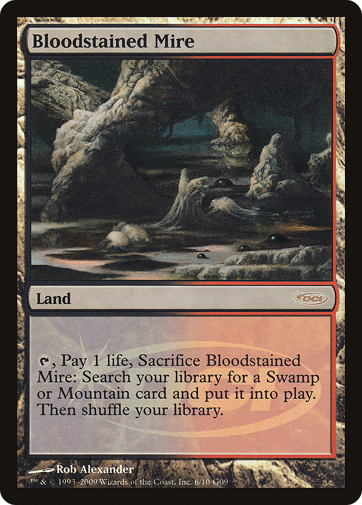 Bloodstained Mire (JDG-006) [Misc] Judge Gift Cards 2009 Foil MTG Single Wizards of the Coast