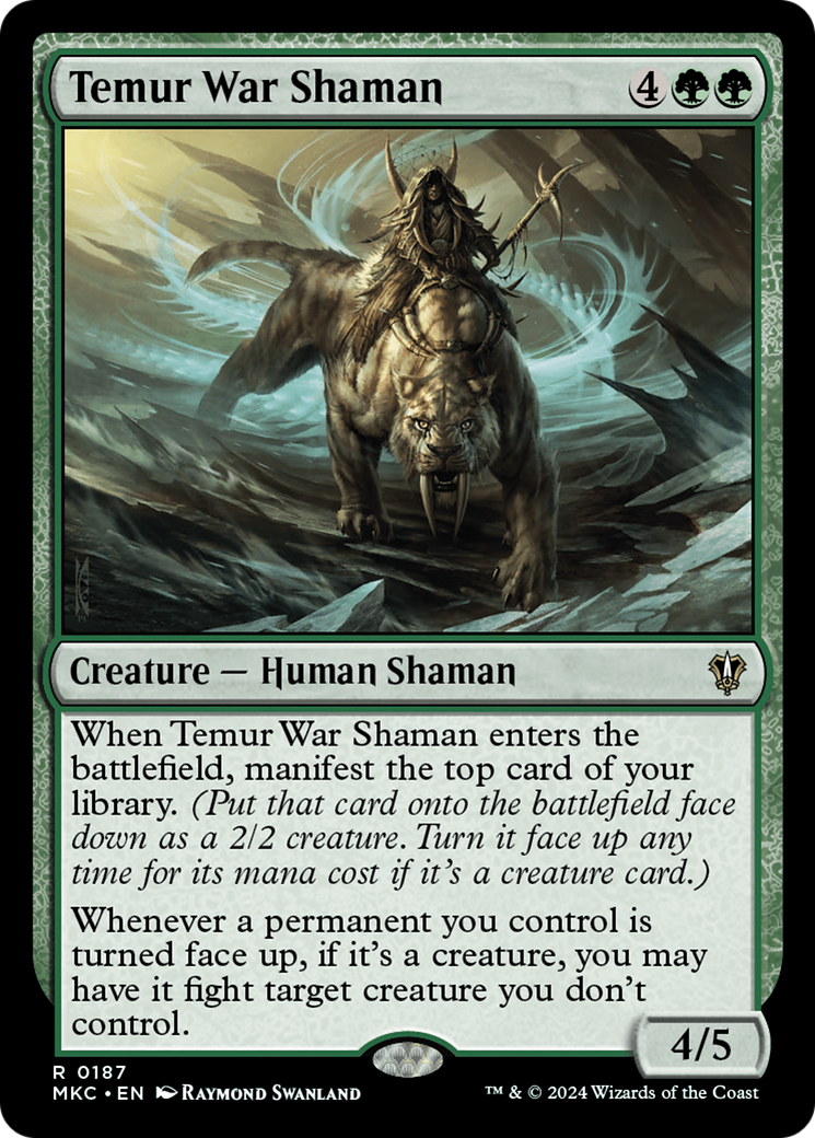 Temur War Shaman (MKC-187) [Murders at Karlov Manor Commander] MTG Single Wizards of the Coast
