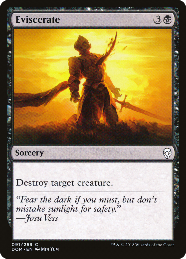 Eviscerate (DOM-091) [Dominaria] Foil MTG Single Wizards of the Coast