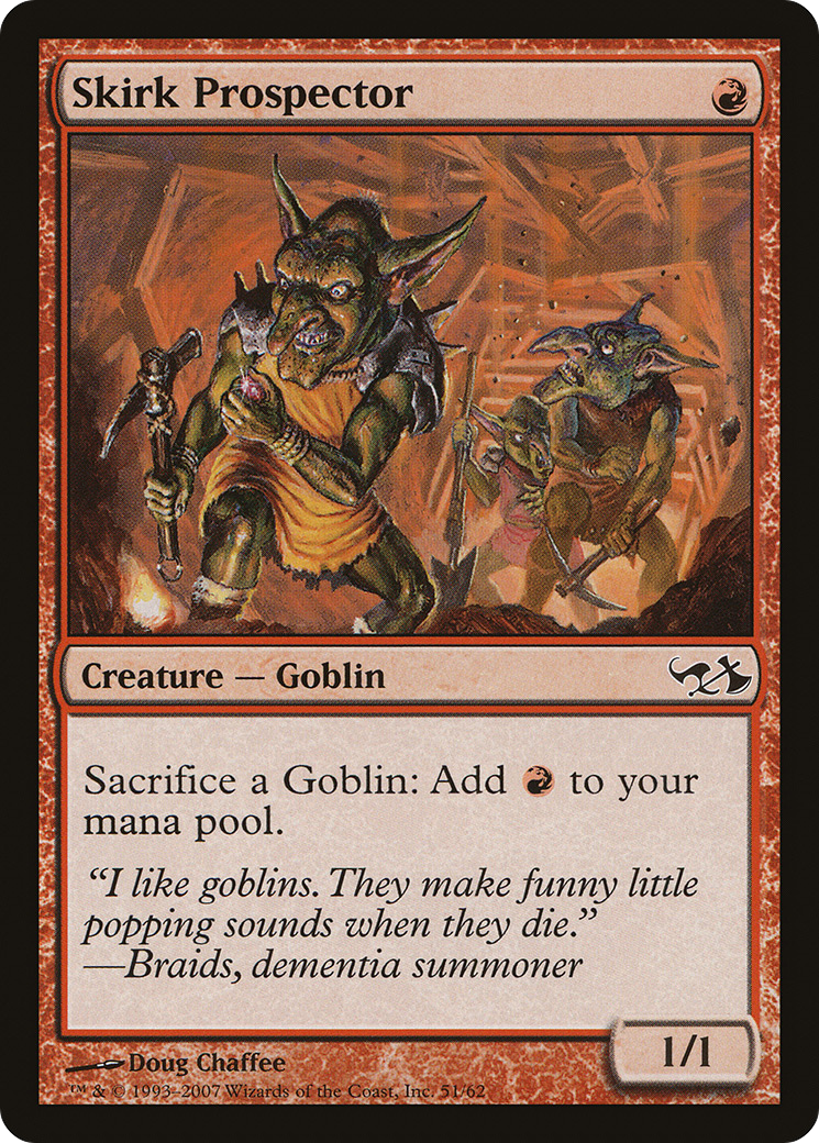 Skirk Prospector (EVG-051) [Misc] Duel Decks: Elves vs. Goblins MTG Single Wizards of the Coast