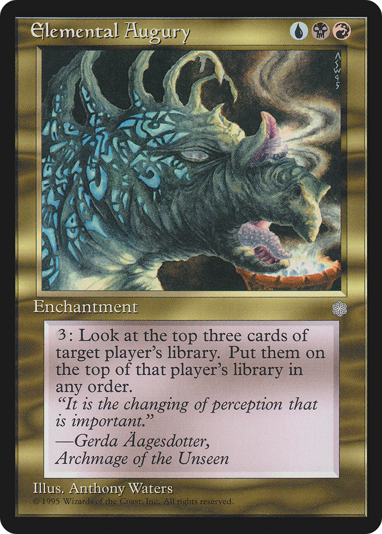 Elemental Augury (ICE-) [Ice Age] MTG Single Wizards of the Coast
