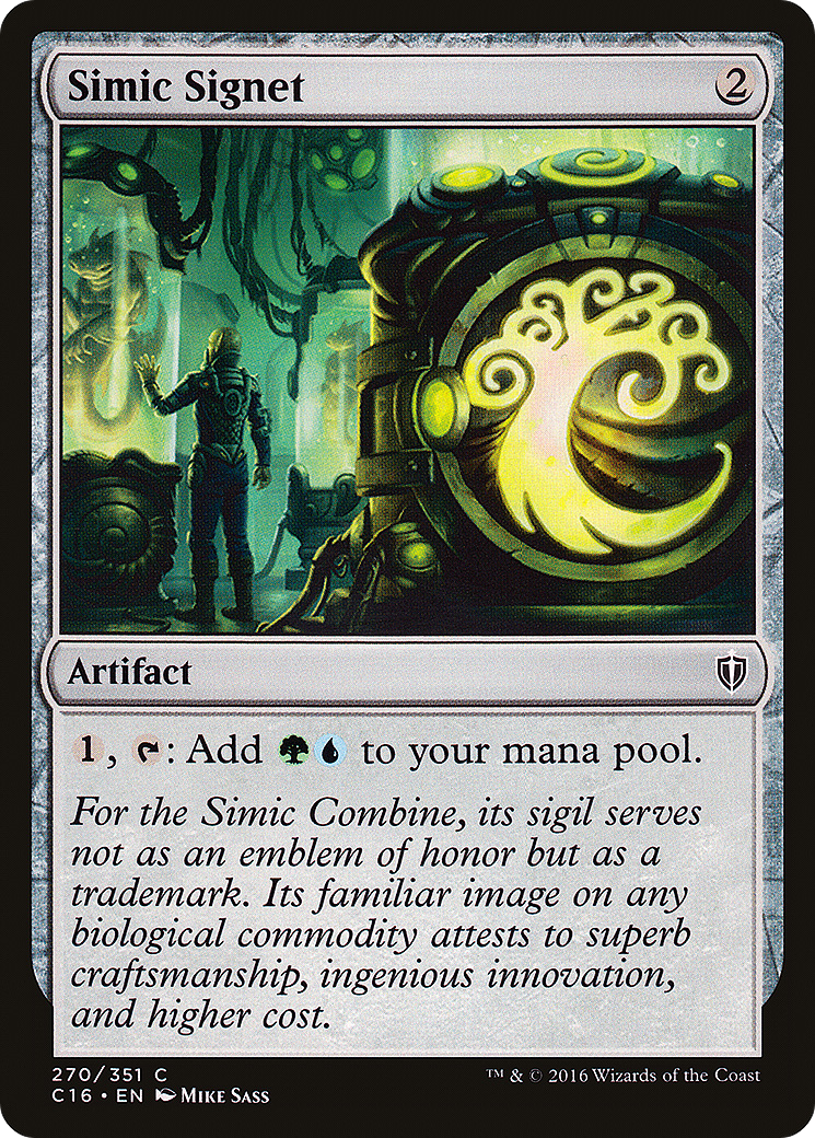 Simic Signet (C16-270) [Commander 2016] MTG Single Wizards of the Coast