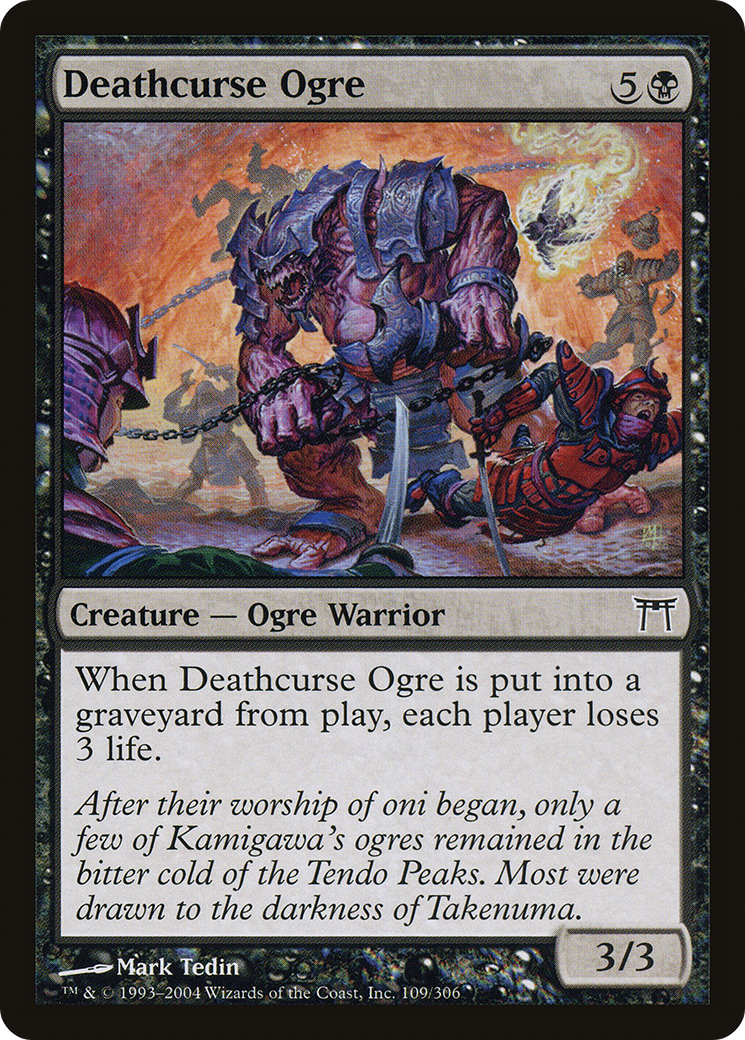 Deathcurse Ogre (CHK-109) [Champions of Kamigawa] Foil MTG Single Wizards of the Coast