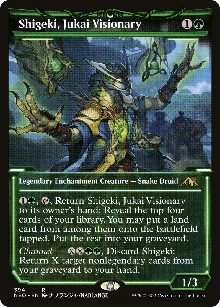Shigeki, Jukai Visionary (NEO-394) [Kamigawa: Neon Dynasty] (Showcase) Foil MTG Single Wizards of the Coast