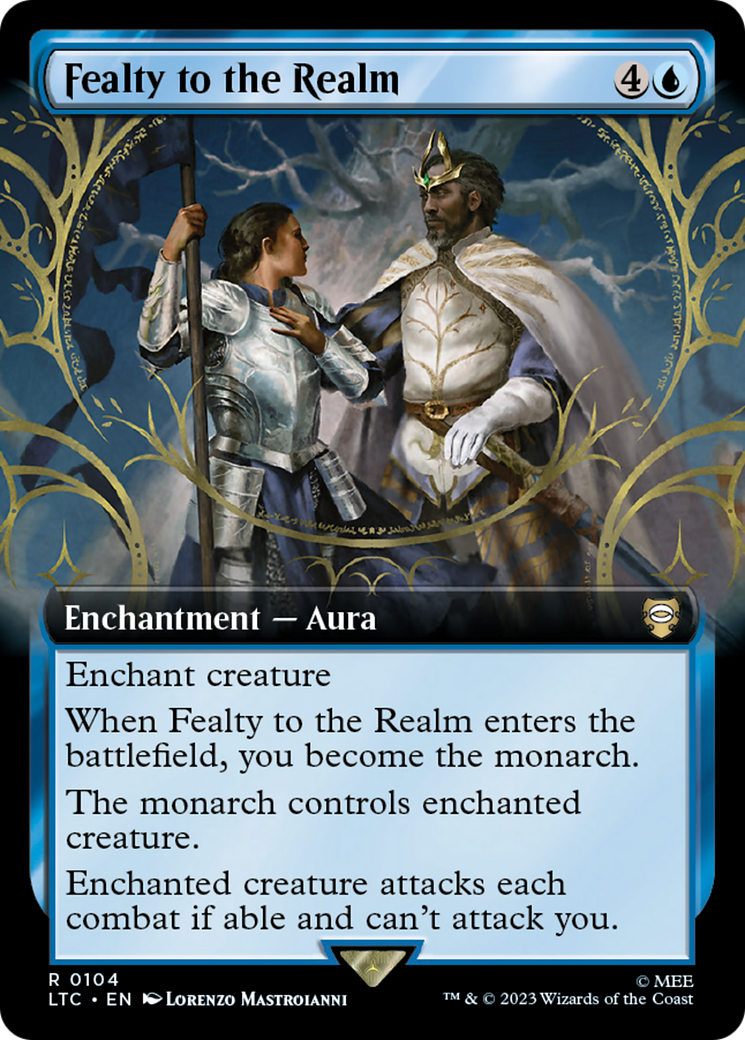 Fealty to the Realm (LTC-104) [Tales of Middle-earth Commander] (Extended Art) MTG Single Wizards of the Coast