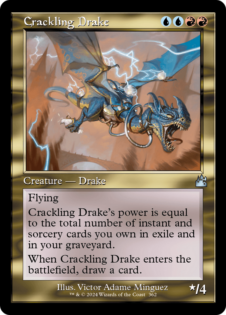 Crackling Drake (RVR-362) [Ravnica Remastered] MTG Single Wizards of the Coast