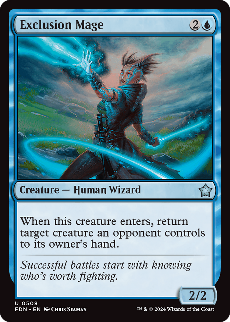 Exclusion Mage (FDN-508) [Foundations] MTG Single Wizards of the Coast