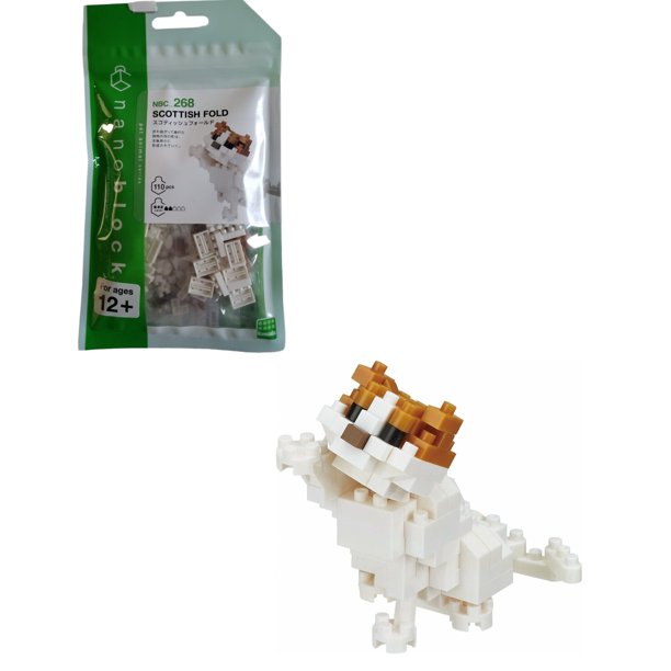 Nanoblock: Collection Series - Scottish Fold Cat Toys & Plushes nanoblock   
