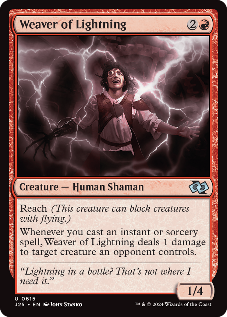 Weaver of Lightning (J25-615) [Foundations Jumpstart] MTG Single Wizards of the Coast