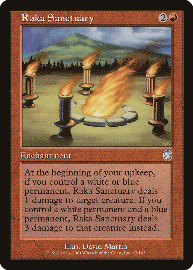 Raka Sanctuary (APC-067) [Apocalypse] Foil MTG Single Wizards of the Coast