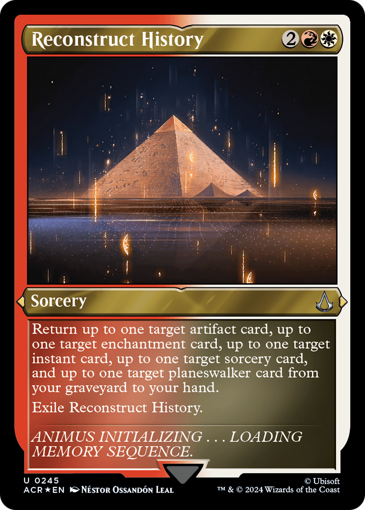 Reconstruct History (ACR-245) [Assassin's Creed] Etched Foil MTG Single Wizards of the Coast