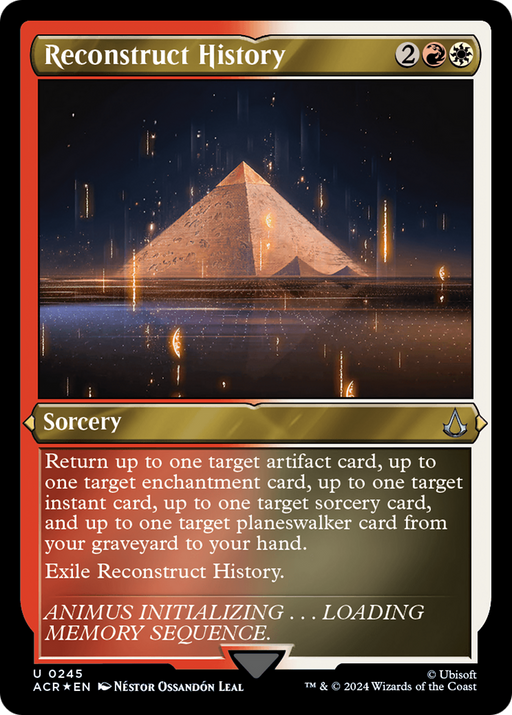 Reconstruct History (ACR-245) [Assassin's Creed] Etched Foil MTG Single Wizards of the Coast