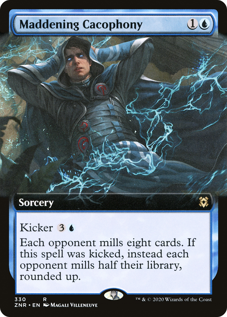Maddening Cacophony (ZNR-330) [Zendikar Rising] (Extended Art) Foil MTG Single Wizards of the Coast