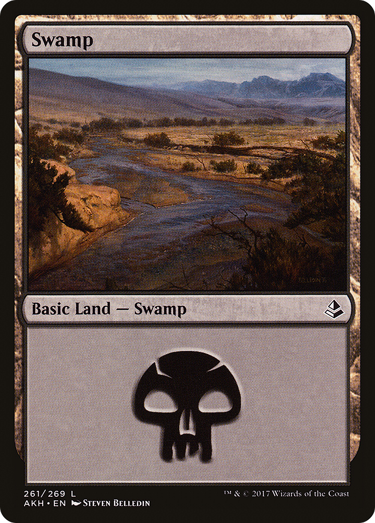 Swamp (261) (AKH-261) [Amonkhet] MTG Single Wizards of the Coast