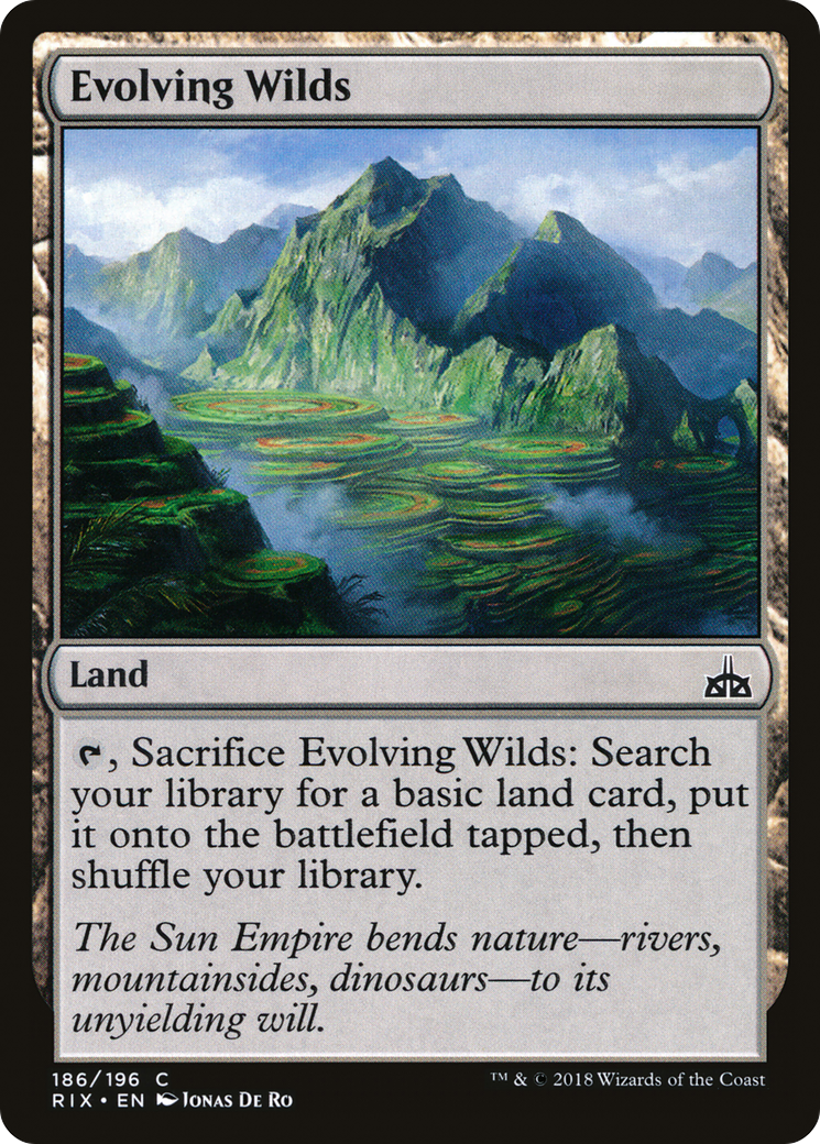 Evolving Wilds (RIX-186) [Rivals of Ixalan] Foil MTG Single Wizards of the Coast