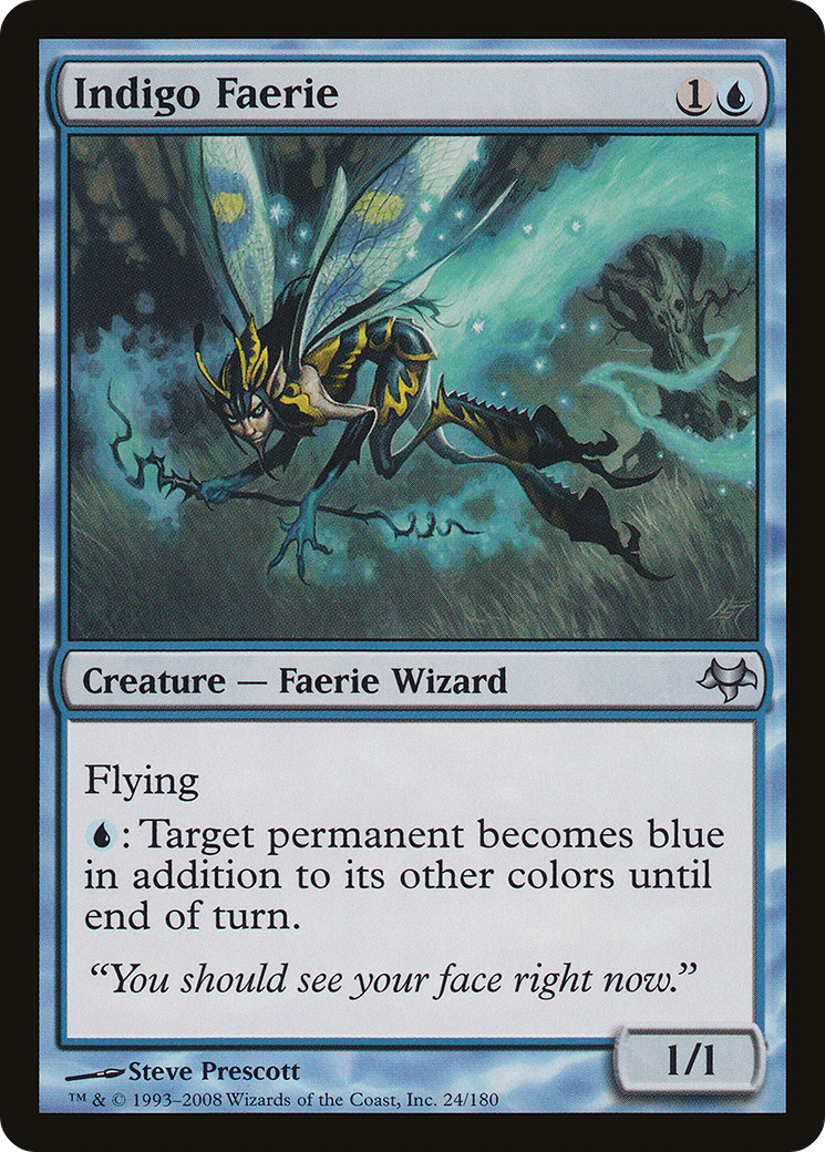 Indigo Faerie (EVE-024) [Eventide] Foil MTG Single Wizards of the Coast