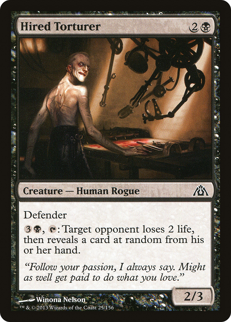 Hired Torturer (DGM-025) [Dragon's Maze] MTG Single Wizards of the Coast