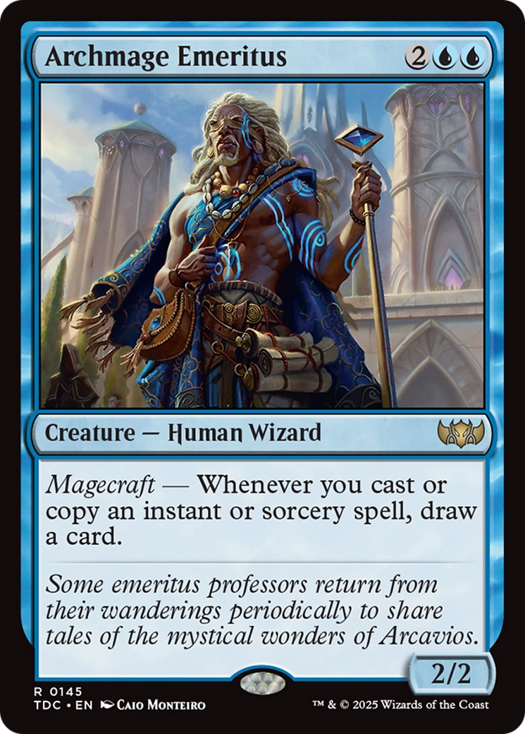 Archmage Emeritus (TDC-145) [Commander: Tarkir: Dragonstorm] MTG Single Wizards of the Coast