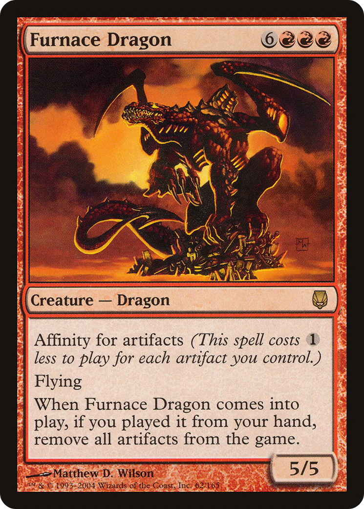 Furnace Dragon (DST-062) [Darksteel] Foil MTG Single Wizards of the Coast