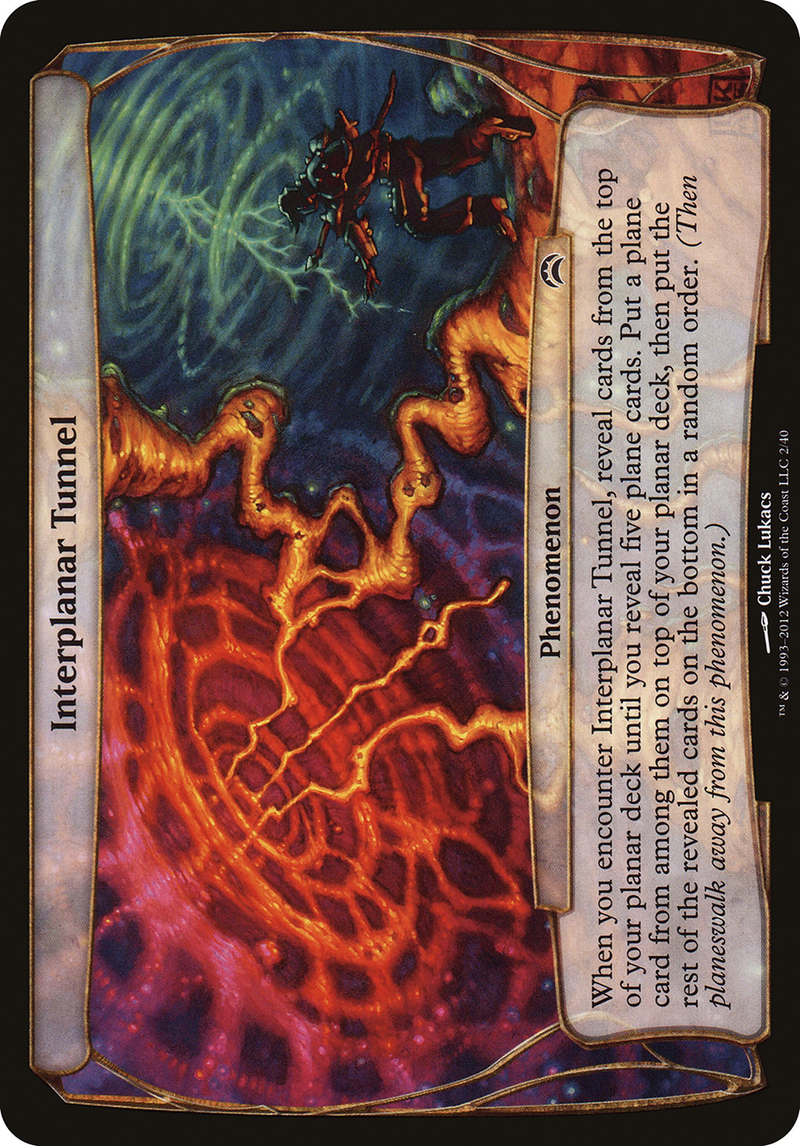 Interplanar Tunnel (Planechase 2012) (OVER-002) [Oversized] Planechase 2012 Planes MTG Single Wizards of the Coast
