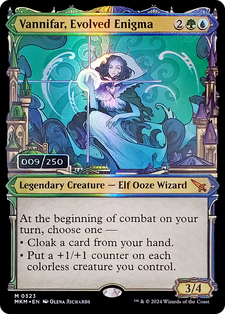Vannifar, Evolved Enigma (Serial Numbered) (MKM-323) [Murders at Karlov Manor] Foil MTG Single Wizards of the Coast