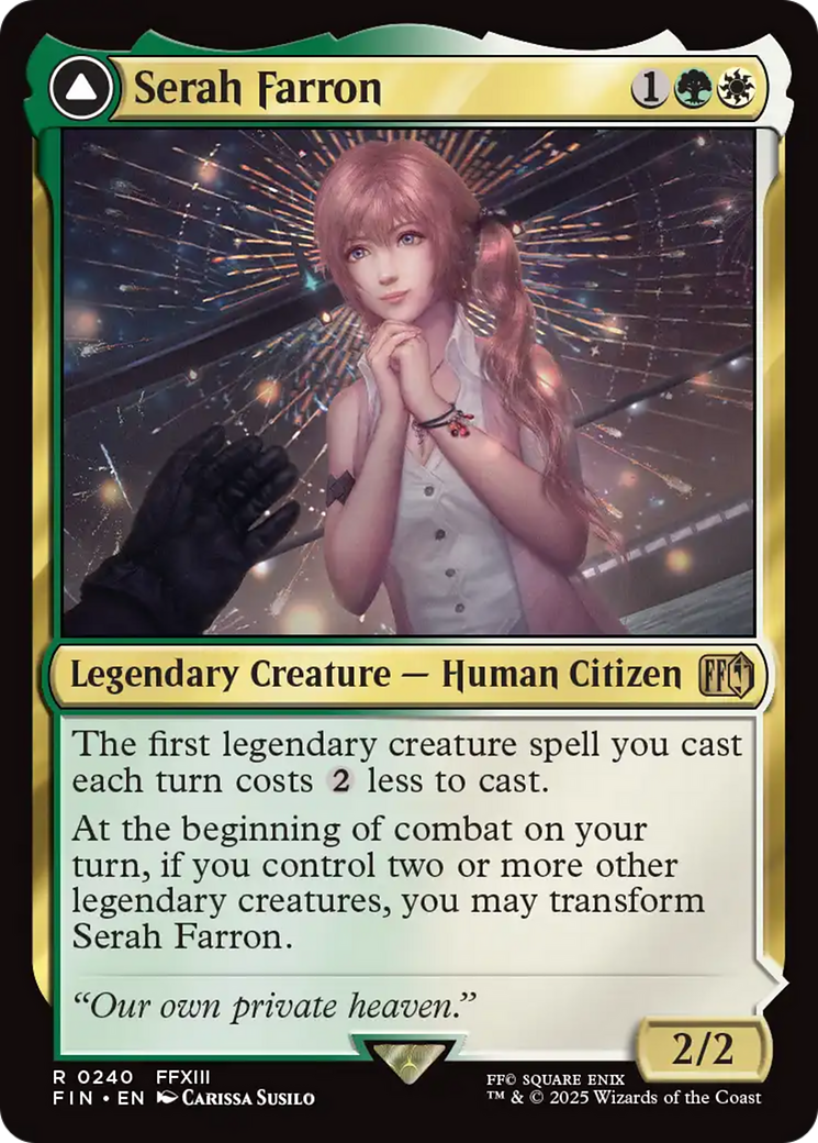 Serah Farron // Crystallized Serah (FIN-240) [FINAL FANTASY] Foil MTG Single Wizards of the Coast