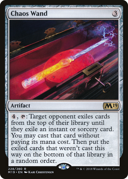 Chaos Wand (M19-228) [Core Set 2019] MTG Single Wizards of the Coast