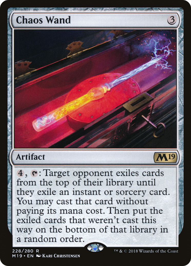 Chaos Wand (M19-228) [Core Set 2019] Foil MTG Single Wizards of the Coast