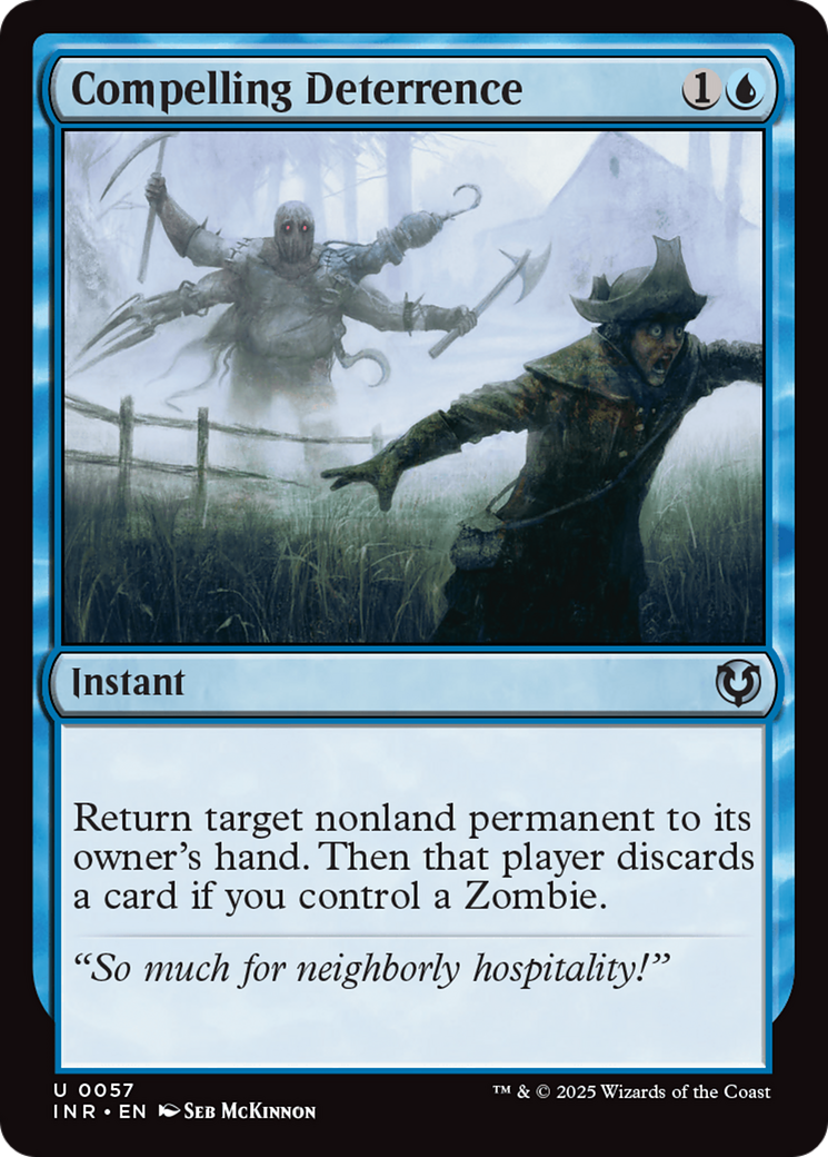 Compelling Deterrence (INR-057) [Innistrad Remastered] Foil MTG Single Wizards of the Coast