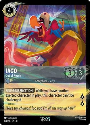 Iago - Out of Reach (8) [Disney Lorcana Promo Cards] Holofoil Lorcana Single Disney