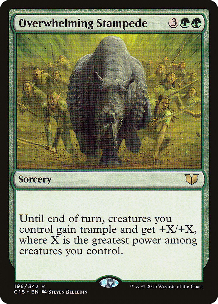 Overwhelming Stampede (C15-196) [Commander 2015] MTG Single Wizards of the Coast