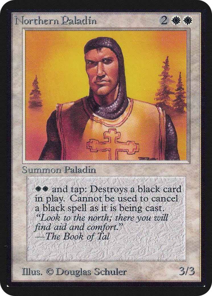 Northern Paladin (LEA-029) [Oldschool] Limited Edition Alpha MTG Single Wizards of the Coast
