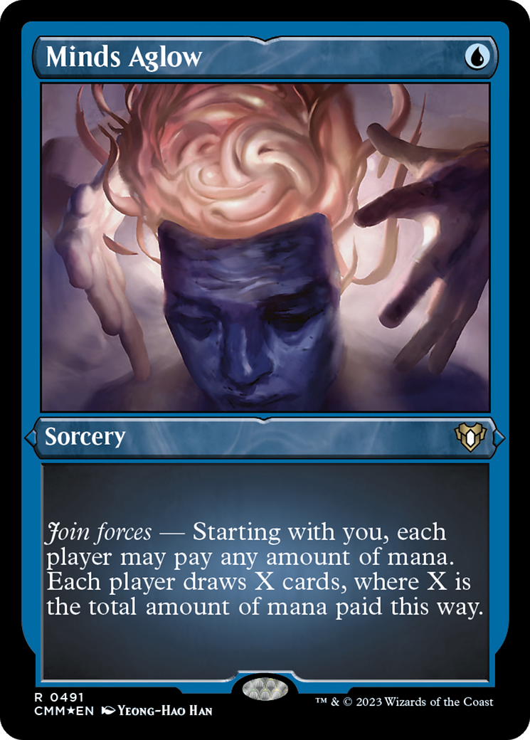 Minds Aglow (CMM-491) [Commander Masters] Etched Foil MTG Single Wizards of the Coast
