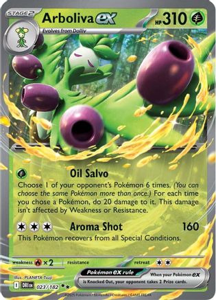 Arboliva ex (23) - [SV: Destined Rivals] Holofoil Pokemon Single Pokémon