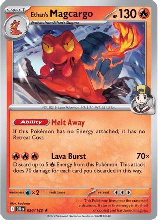 Ethan's Magcargo (36) Holofoil [SV: Destined Rivals] Pokemon Single Pokémon