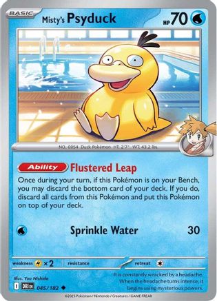 Misty's Psyduck (45) - [SV: Destined Rivals] Reverse Holofoil Pokemon Single Pokémon