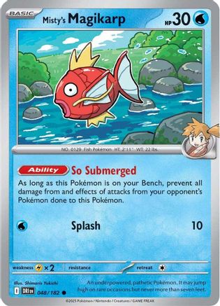 Misty's Magikarp (48) Reverse Holofoil [SV: Destined Rivals] Pokemon Single Pokémon