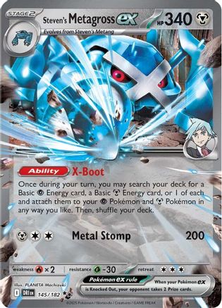 Steven's Metagross ex (145) Holofoil [SV: Destined Rivals] Pokemon Single Pokémon