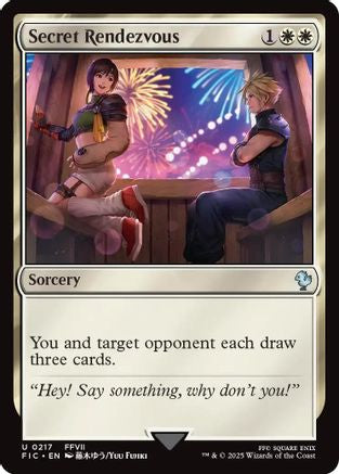 Secret Rendezvous (0217) (FIC-217) [Commander: FINAL FANTASY] Foil MTG Single Wizards of the Coast