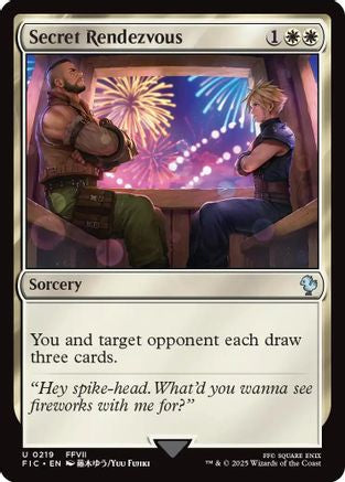 Secret Rendezvous (0219) (FIC-219) [Commander: FINAL FANTASY] Foil MTG Single Wizards of the Coast