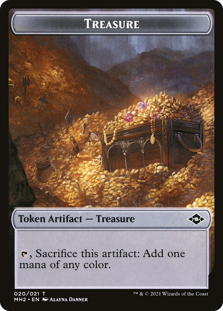 Treasure (MH2-020) [Tokens] Modern Horizons 2 Tokens MTG Single Wizards of the Coast