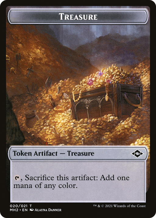 Treasure (MH2-020) [Tokens] Modern Horizons 2 Tokens MTG Single Wizards of the Coast