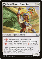 Sun-Blessed Guardian // Furnace-Blessed Conqueror (MOM-038) [March of the Machine] MTG Single Wizards of the Coast