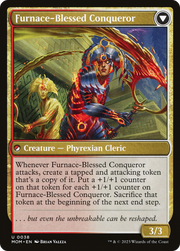 Sun-Blessed Guardian // Furnace-Blessed Conqueror (MOM-038) [March of the Machine] MTG Single Wizards of the Coast