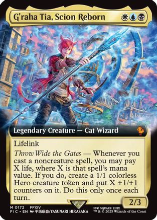 G'raha Tia, Scion Reborn (Extended Art) (FIC-172) [Commander: FINAL FANTASY] MTG Single Wizards of the Coast