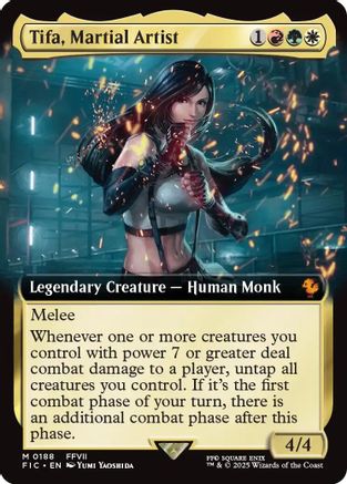 Tifa, Martial Artist (Extended Art) (FIC-188) [Commander: FINAL FANTASY] Foil MTG Single Wizards of the Coast
