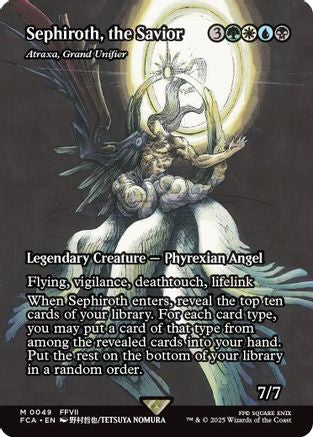 Sephiroth, the Savior - Atraxa, Grand Unifier (Showcase) (FCA-049) [FINAL FANTASY: Through the Ages] Foil MTG Single Wizards of the Coast